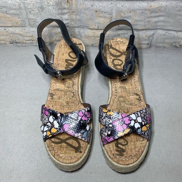 NWOB MSRP $130 Sam Edelman Destin Espadrille Wedge Sandal Women's Size 10 - Picture 3 of 8